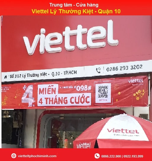 Trung tâm, cửa hàng Viettel Lý Thường Kiệt – Quận 10>