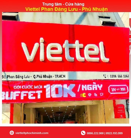 Trung tâm, cửa hàng Viettel Phan Đăng Lưu – Phú Nhuận>