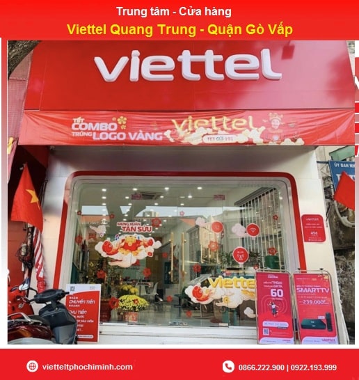 Trung tâm, cửa hàng Viettel Quang Trung – Gò Vấp>