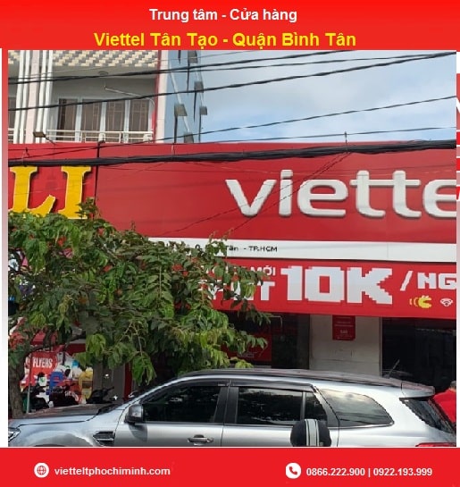 Trung tâm, cửa hàng Viettel Tân Tạo - Quận Bình Tân