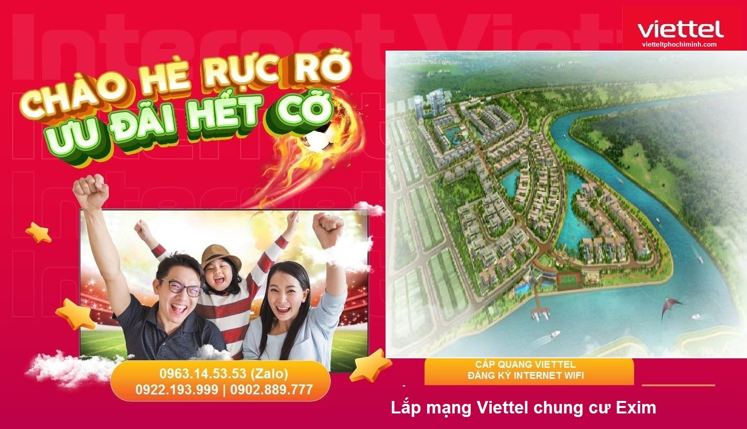 Lắp mạng Viettel chung cư Exim Garden khu dân cư, nhà ở>