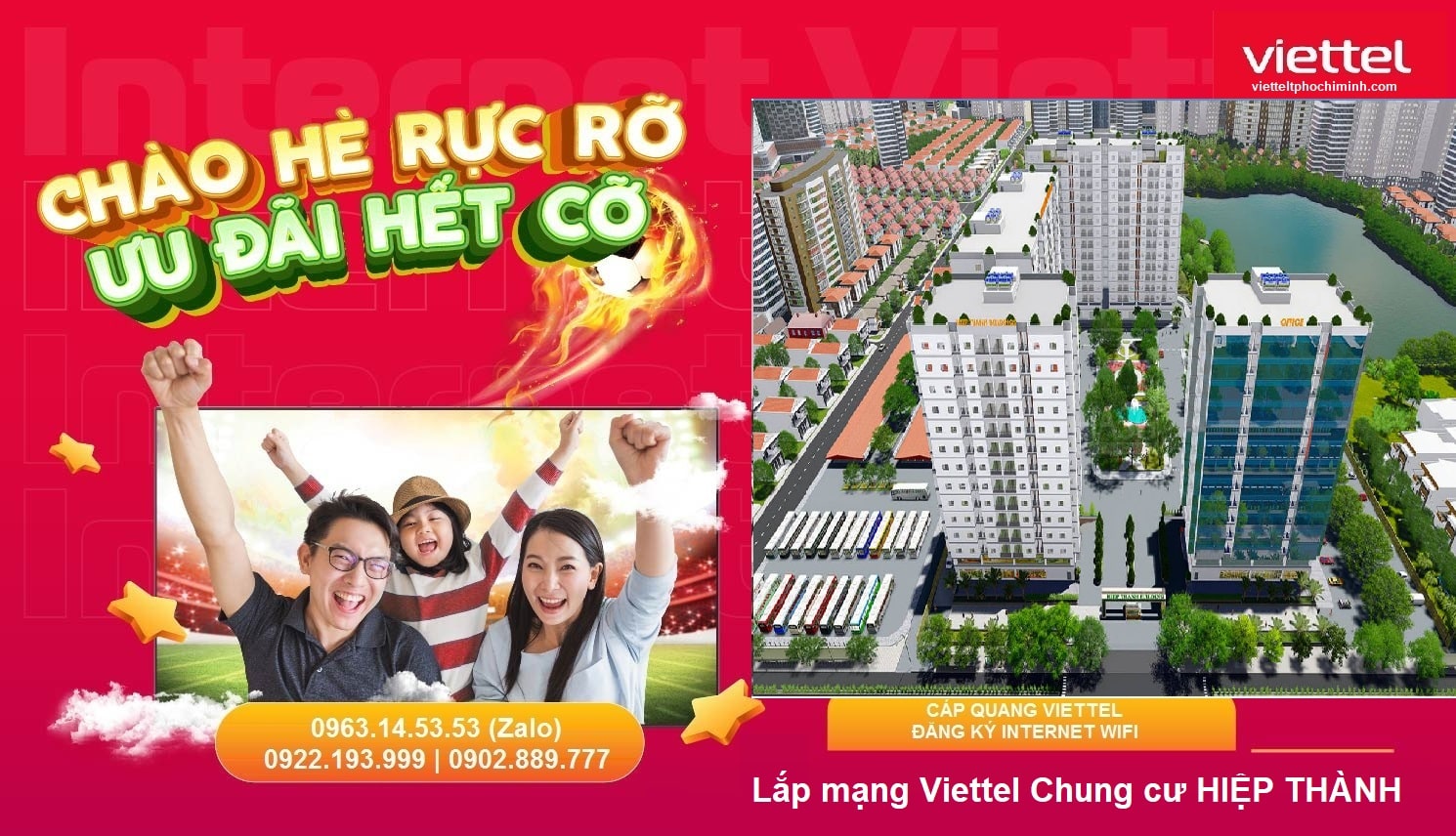 lắp mạng Viettel Chung cư HIỆP THÀNH