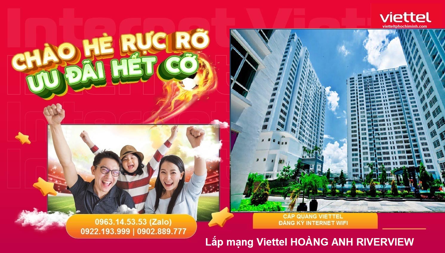 Lắp mạng Viettel HOÀNG ANH RIVERVIEW chung cư Q2 Wifi>