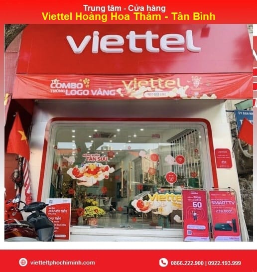 Trung tâm, cửa hàng Viettel Hoàng Hoa Thám – Tân Bình>