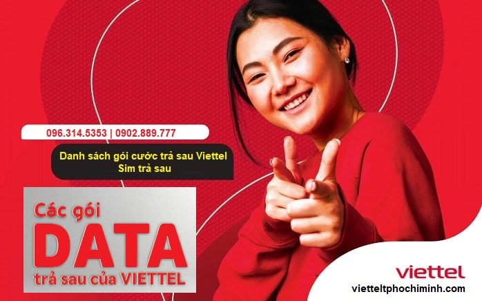 gói cước trả sau Viettel - Sim trả sau