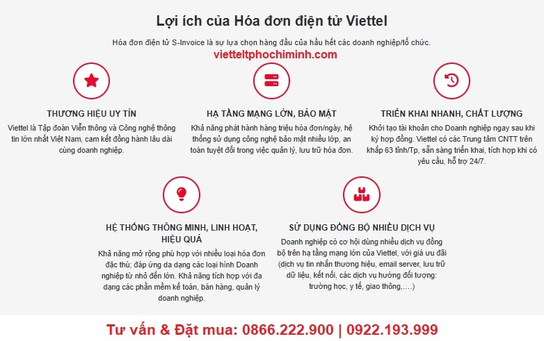 Ưu điểm của Hoá đơn điện tử Viettel