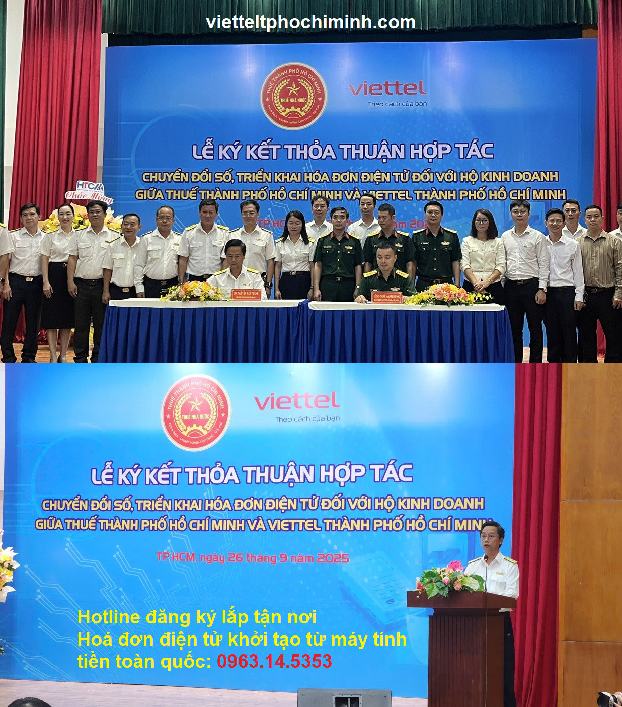 Thuế HCM và Viettel hợp tác